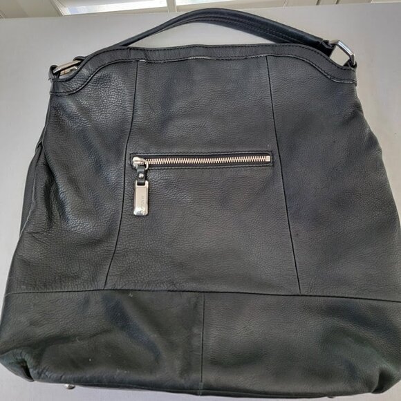 B-MAKOWSKY BLACK LEATHER PURSE - Picture 2 of 11